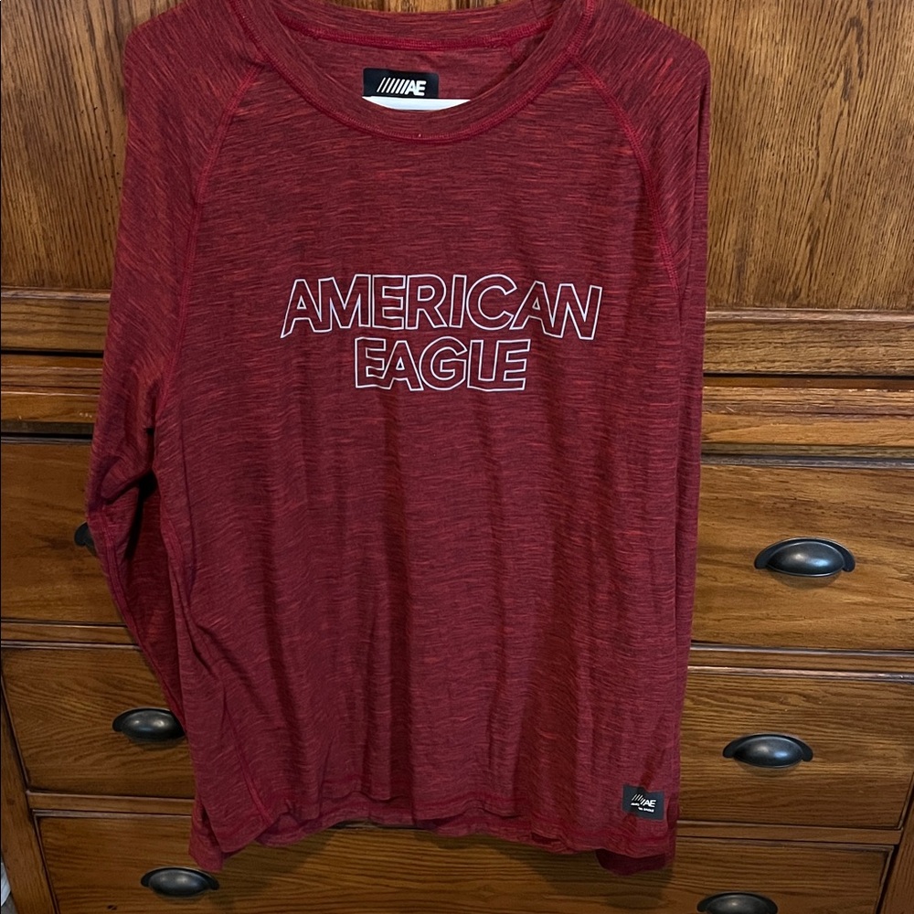 American Eagle Outfitters Maroon Flex Top